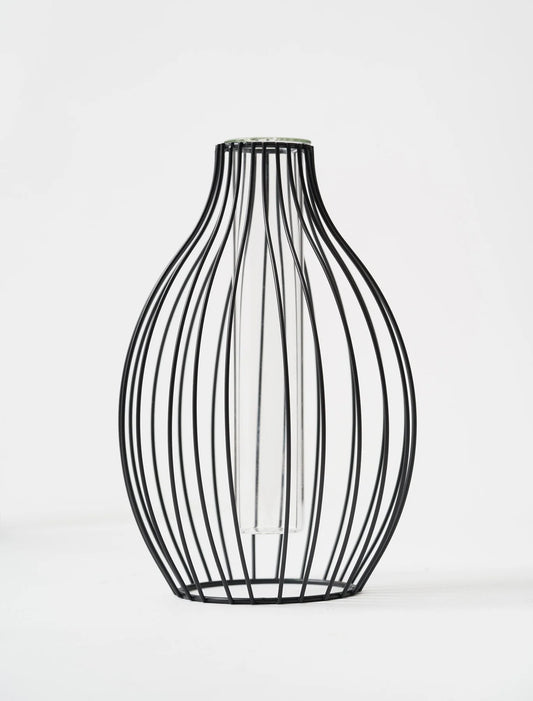 Statement Outline Vase - Black