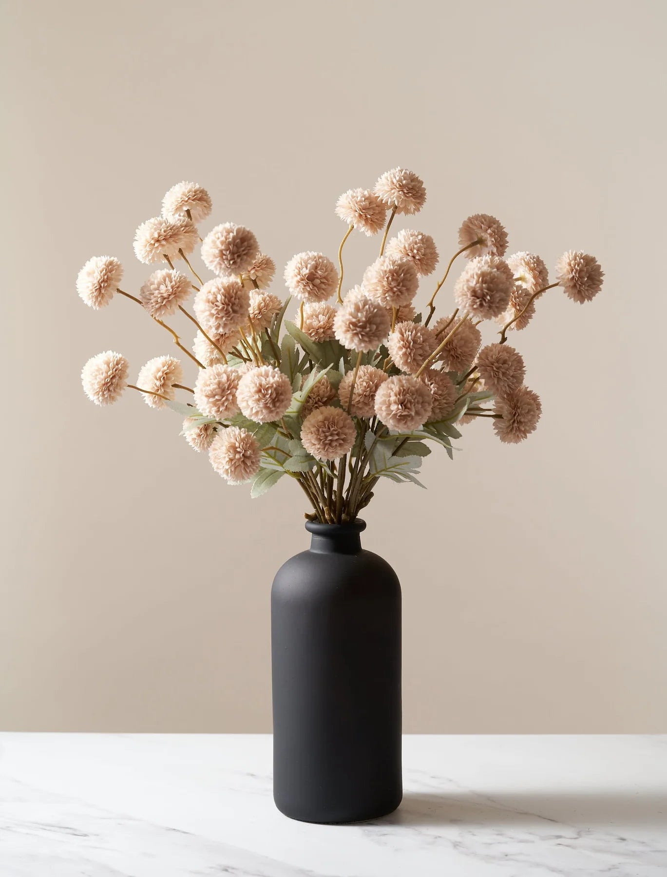 Faux Kiku Flower - Cream (10 stems/50 blooms)