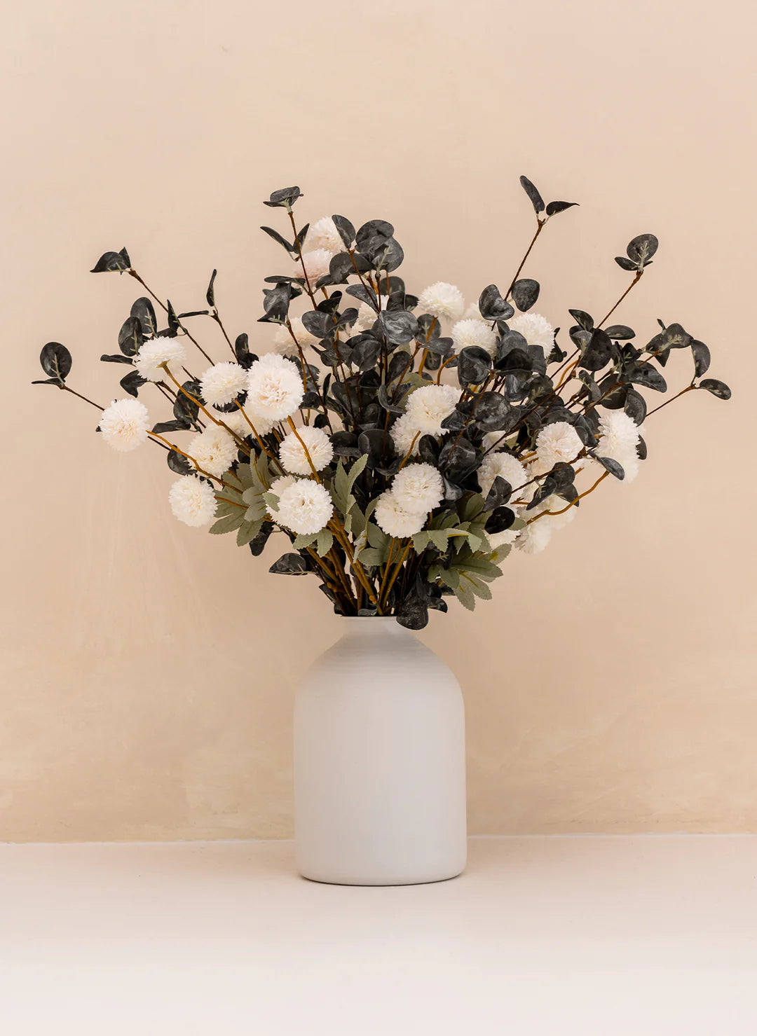 Faux Arrangement - White & Green