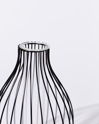 Statement Outline Vase - Black