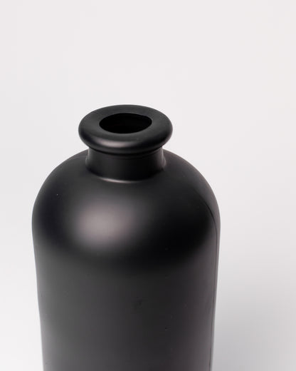 Mia Glass Vase - Matt Black