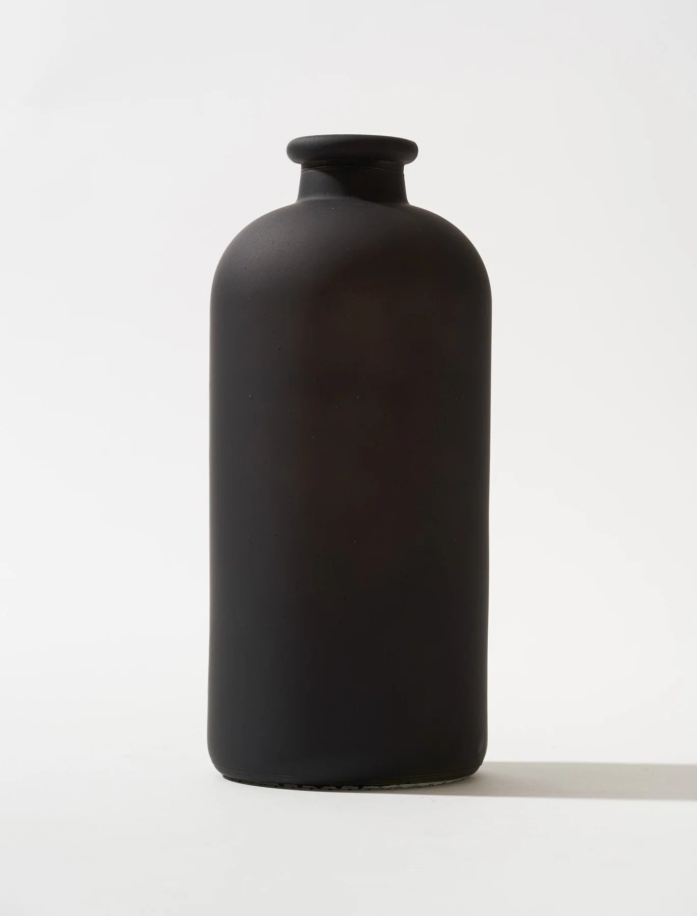 Mia Glass Vase - Matt Black