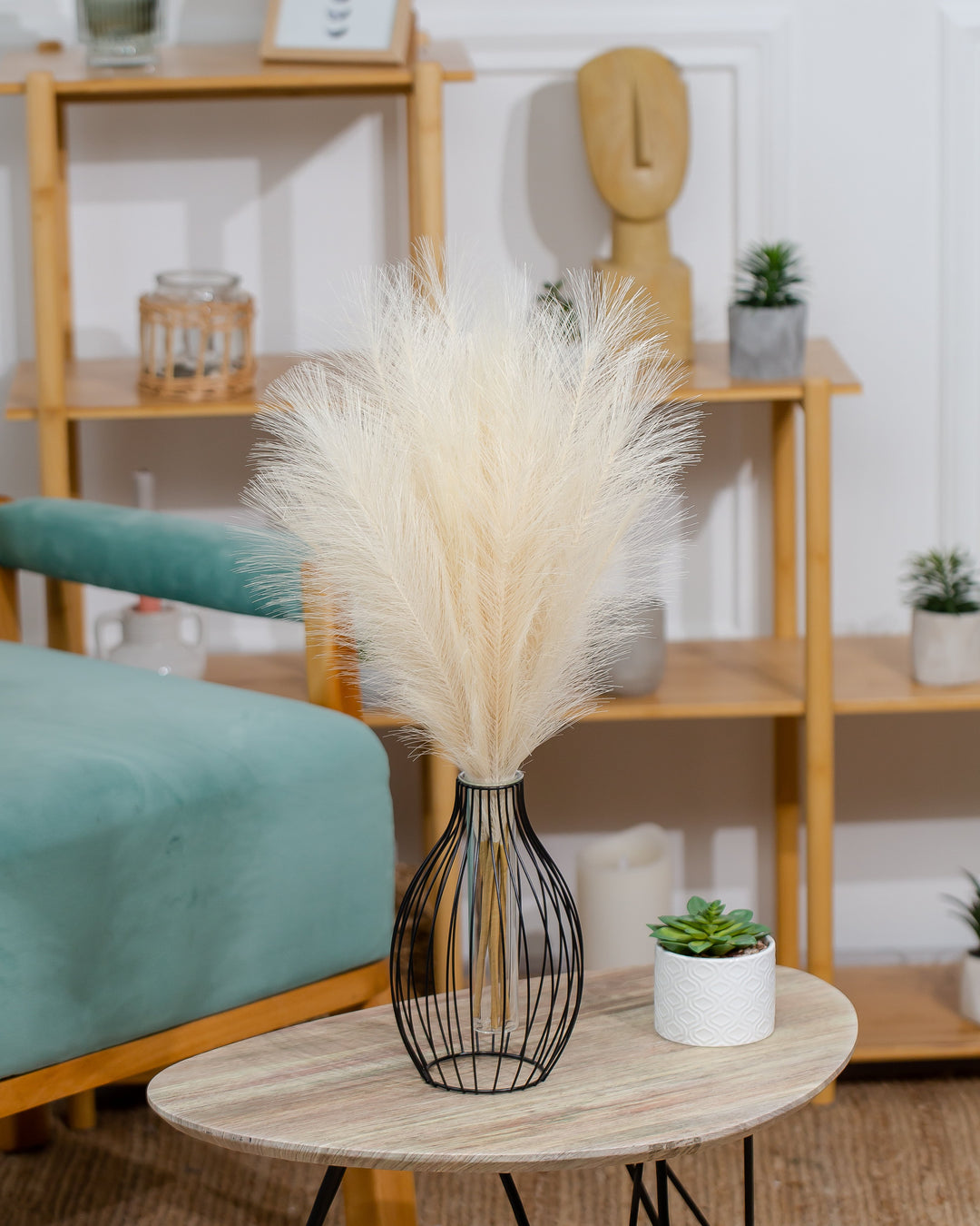 FAUX PAMPAS GRASS - White