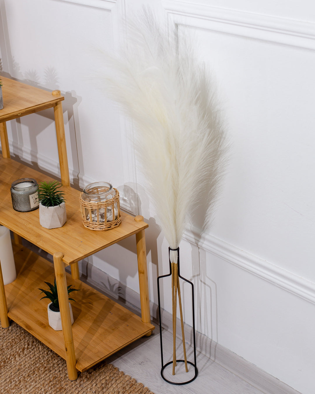 FAUX PAMPAS GRASS - Beige