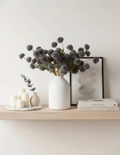 Faux Kiku Flower - Livid (10 stems/50 blooms)