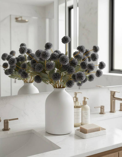 Faux Kiku Flower - Livid (10 stems/50 blooms)