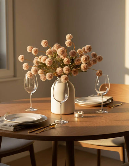 Faux Kiku Flower - Cream (10 stems/50 blooms)